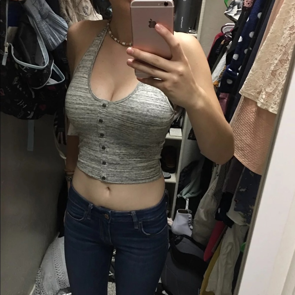 Must have ultra crop halter top